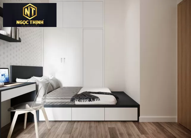 GIƯỜNG NGỦ KẾT HỢP TỦ QUẦN ÁO TIỆN LỢI MẪU 09